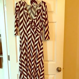 Tva geometric maxi dress